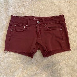 American Eagle • Frayed Denim Shorts